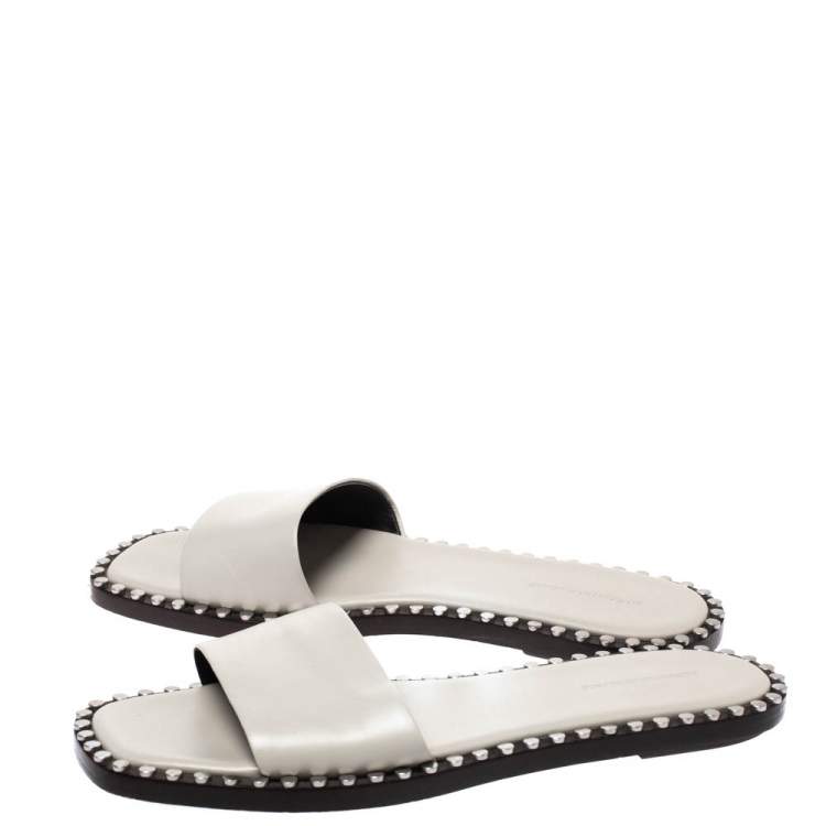 alexander wang lola studded slides