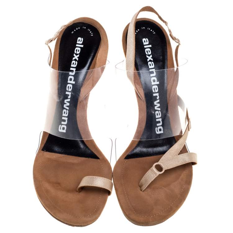 Pre Owned Alexander Wang PVC Kaia Sandals Size 40