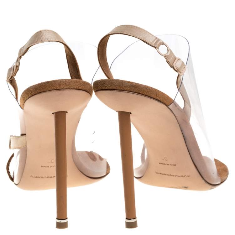 Pre Owned Alexander Wang PVC Kaia Sandals Size 40