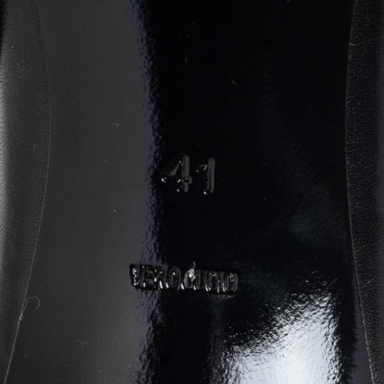 Pre Owned Alexander Wang Black Leather Cutout Pointed Toe Booties Size 41