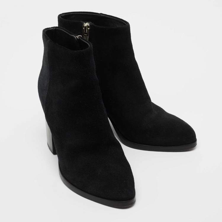 Pre Owned Alexander Wang Black Suede Ankle Boots Size 37