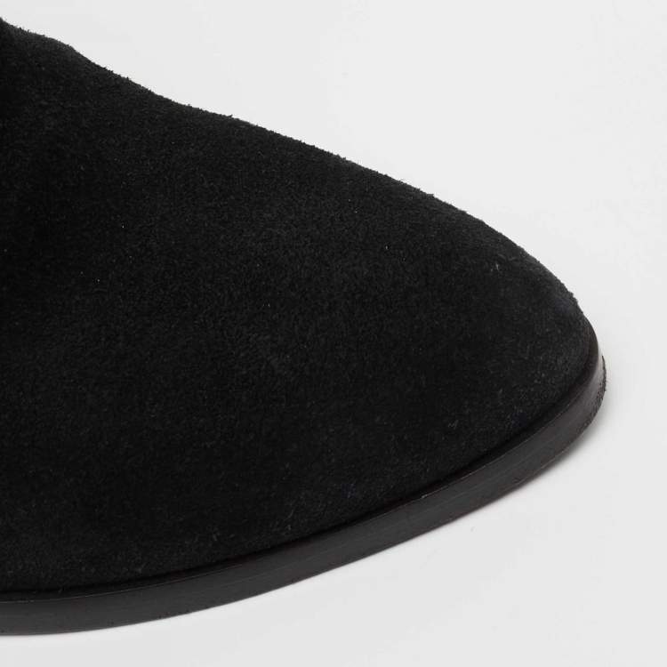 Pre Owned Alexander Wang Black Suede Ankle Boots Size 37