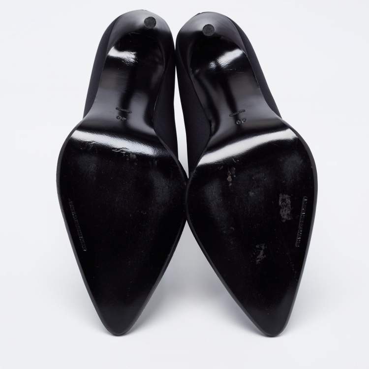 Pre Owned Alexander Wang Black Nylon Eri Booties Size 40