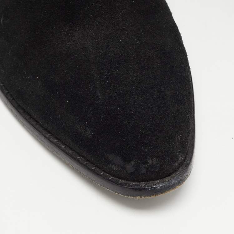 Pre Owned Alexander Wang Black Suede Gabi Ankle Boots Size 39