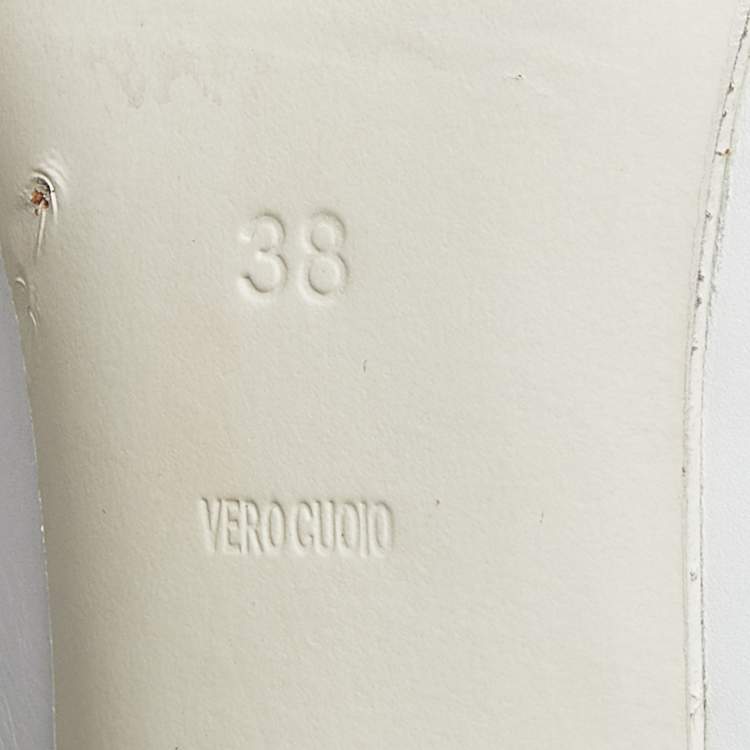 Pre Owned Alexander Wang White Leather Mackenzie Cut Out Booties Size 38