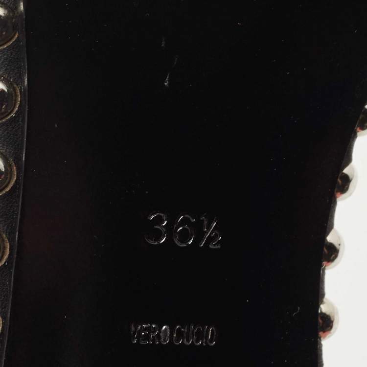 Pre Owned Alexander Wang Black PVC and Leather Slingback Sandals Size 36.5