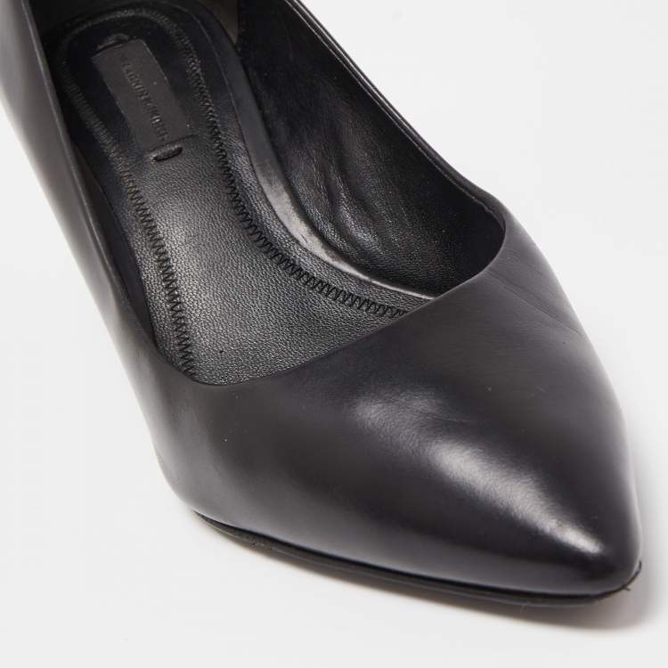 Pre Owned Alexander Wang Black Leather Simona Pumps Size 37