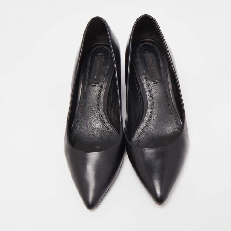 Pre Owned Alexander Wang Black Leather Simona Pumps Size 37