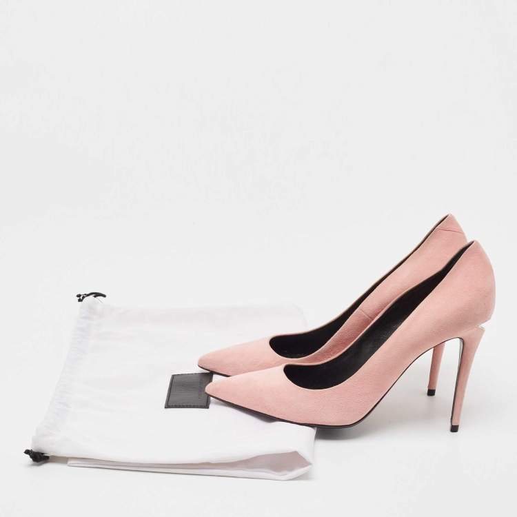 Pre Owned Alexander Wang Pink Suede Pointed Toe Pumps Size 40