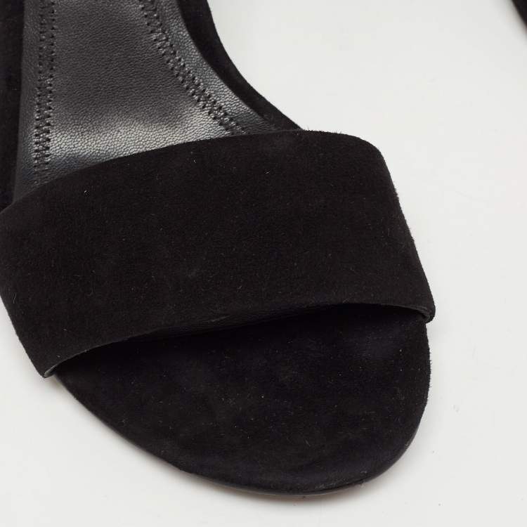 Pre Owned Alexander Wang Black Suede Abby  Sandals Size 39