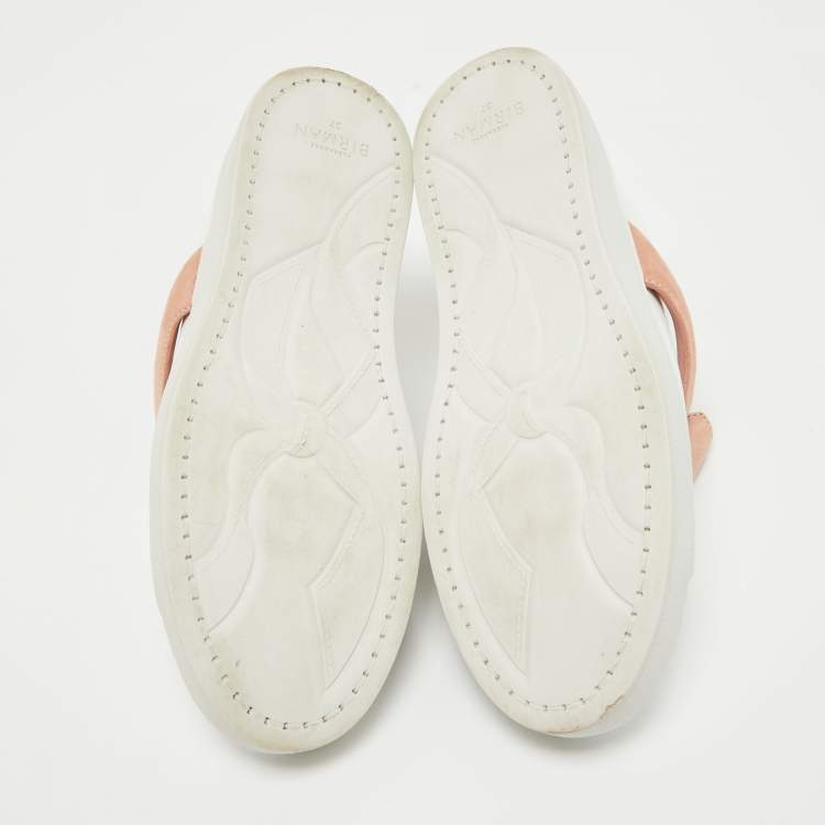 Pre Owned Alexandre Birman White Leather Low Top Sneakers 37