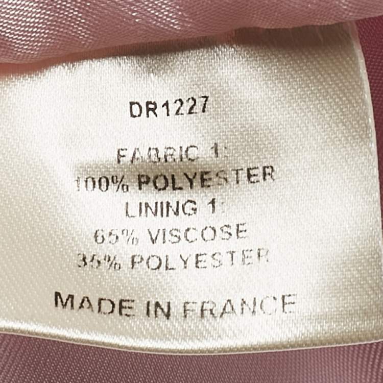 Pre Owned Alexandre Vauthier Pink Satin Ruffled Mini Dress M
