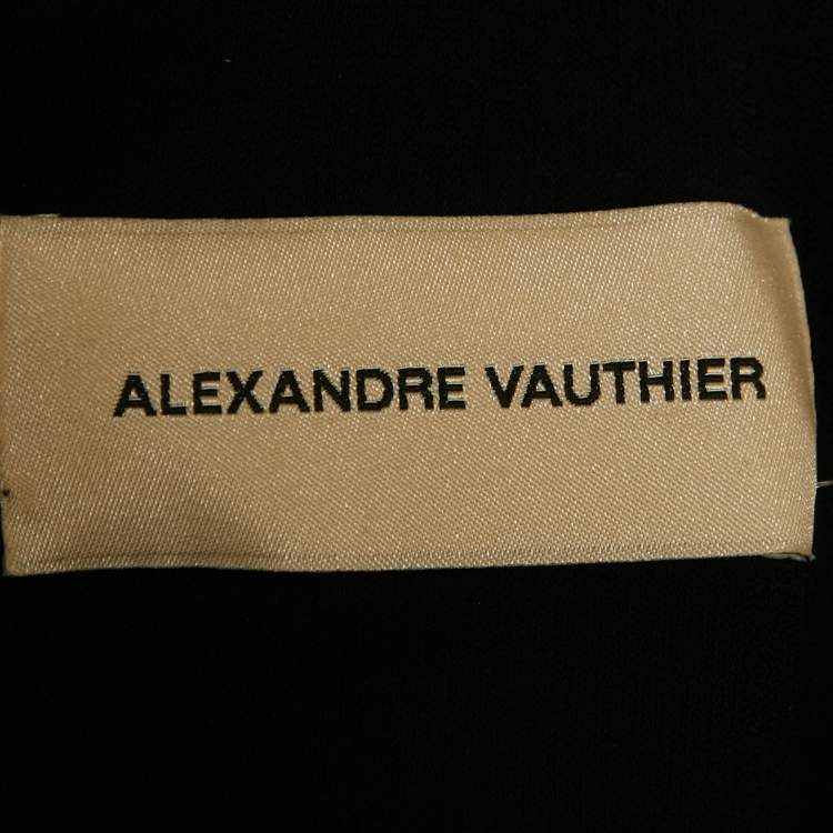 Pre Owned Alexandre Vauthier Green Embellished Jersey Maxi Gown M 