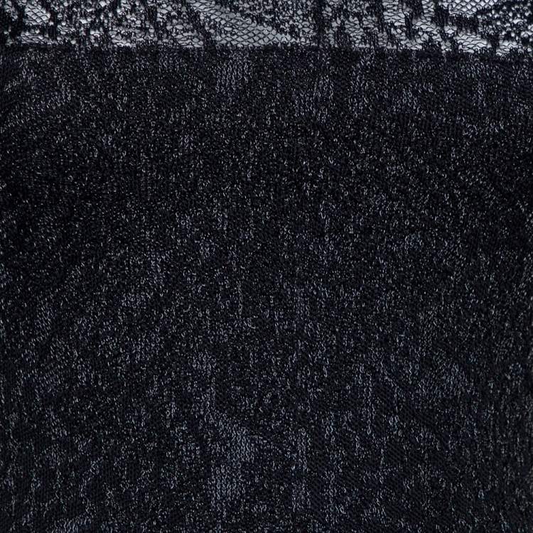 Pre Owned Alexandre Vauthier Black Stretch Lace Bodycon Dress M
