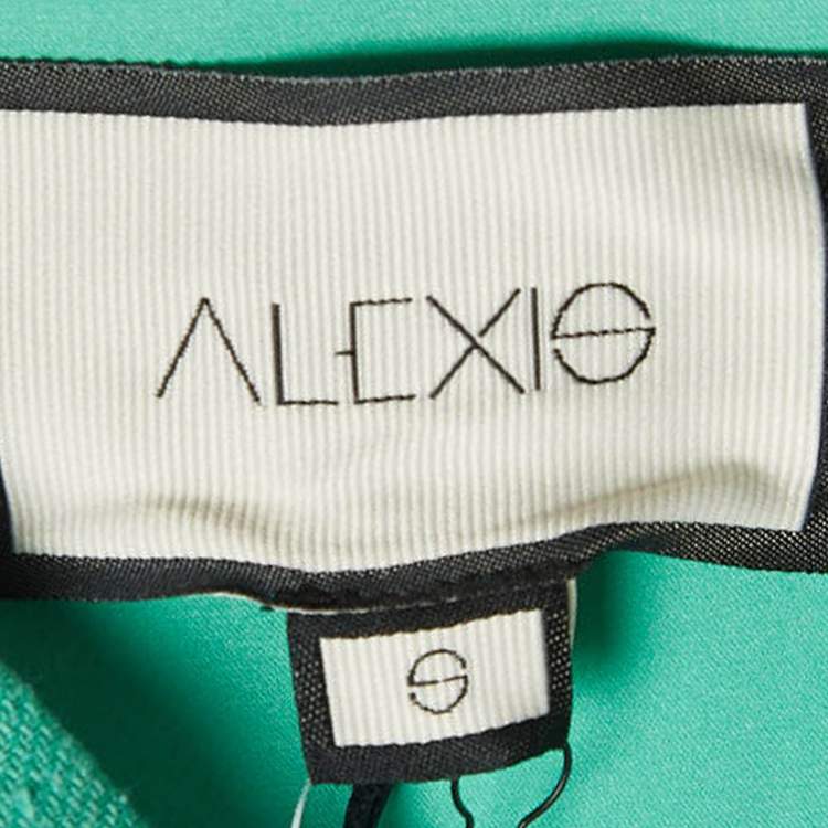 Pre Owned Alexis Green Ramie Halter Top S
