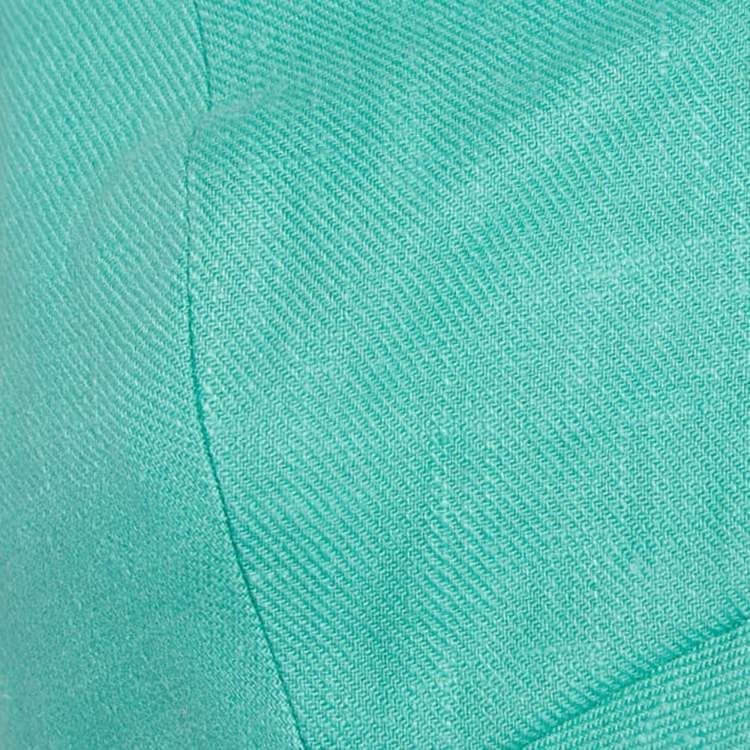 Pre Owned Alexis Green Ramie Halter Top S