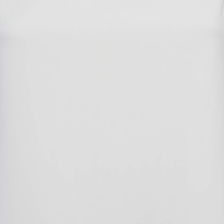 Pre Owned Alexis White Embellished Crepe Sleeveless Shayanne Midi Dress S