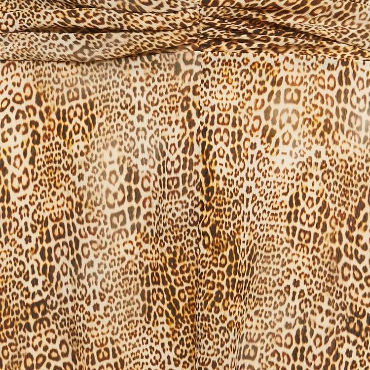 Pre Owned Alexis Brown Animal printed Chiffon Aaliyah Maxi Dress M