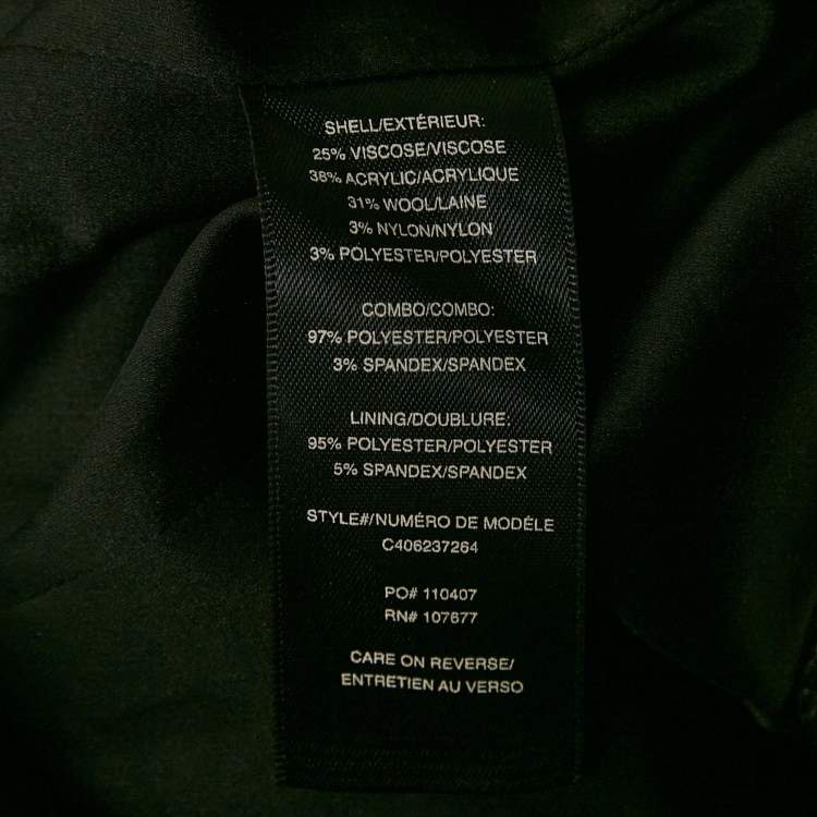 Pre Owned Alice + Olivia Black Lurex Tweed Jacket XS