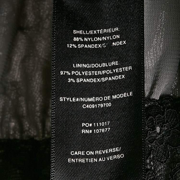Pre Owned Alice + Olivia Black Floral Lace Trousers L