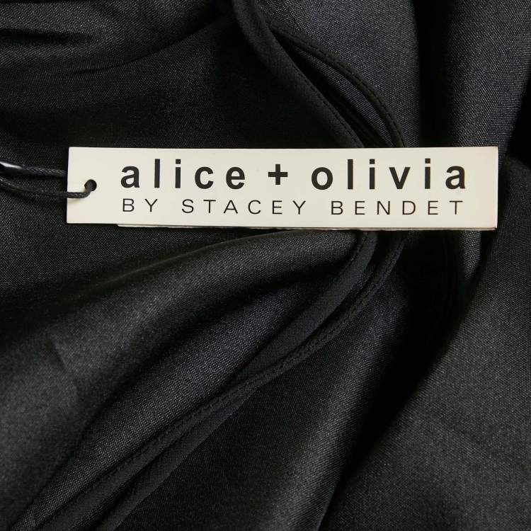 Pre Owned Alice + Olivia Metallic Brocade Sleeveless Mini Dress S