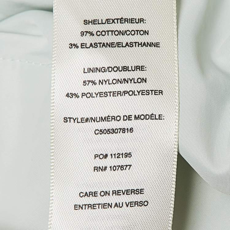 Pre Owned Alice + Olivia Mint Green Parrots In Paradise Print Cotton Midi Skirt S