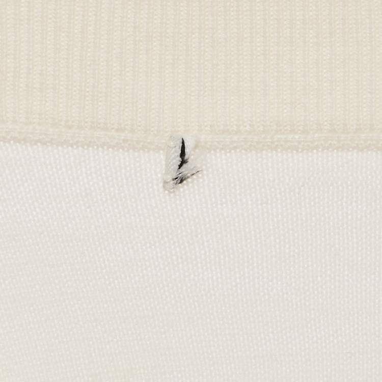 Pre Owned Alice + Olivia Multicolor Embroidered Intarsia Wool Gleeson Jumper M