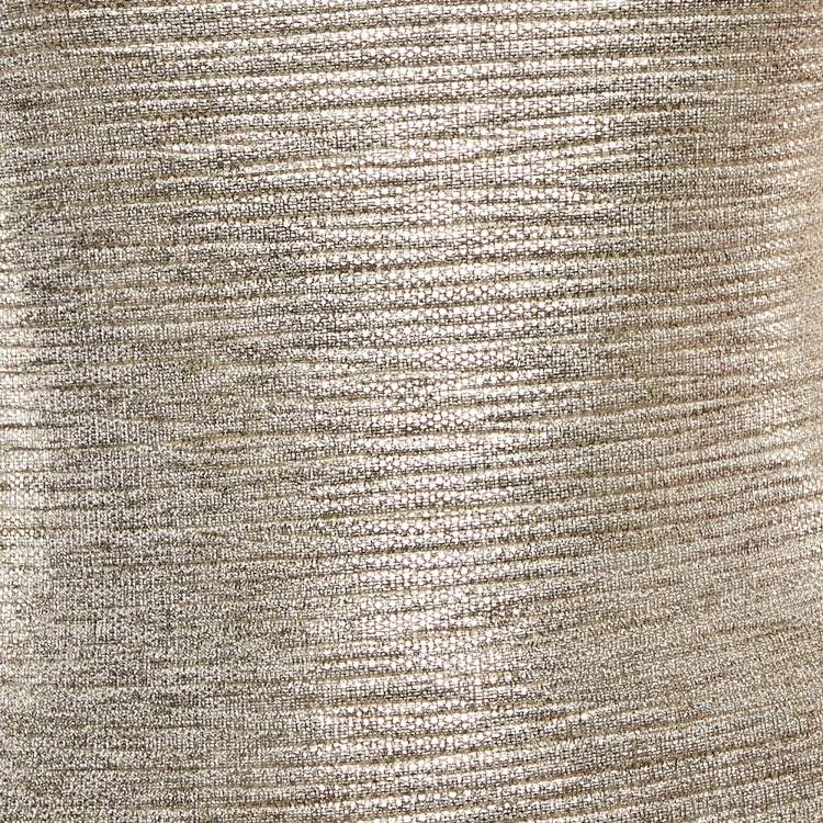 Pre Owned Alice + Olivia Gold Lurex Knit Sleeveless Mini Dress S