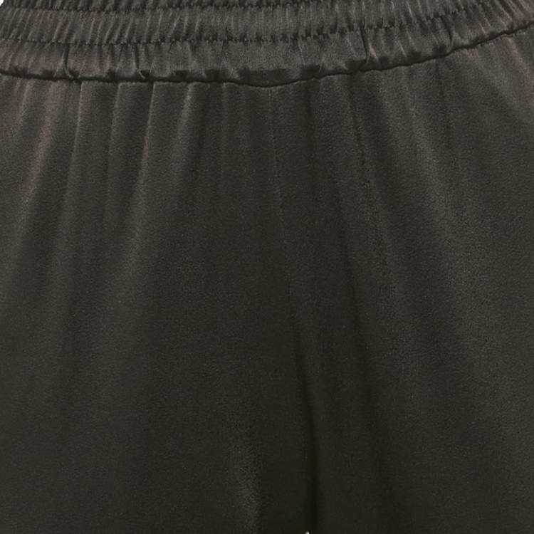 Pre Owned Alice + Olivia Black Satin Joggers XS