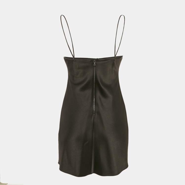 Pre Owned Alice + Olivia Black Stain Strappy Mini Dress XS
