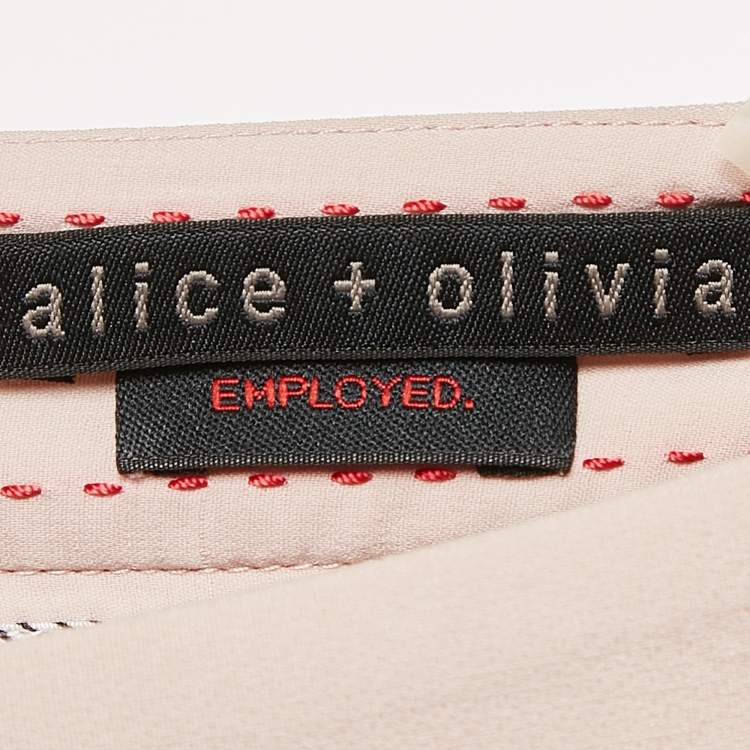 Pre Owned Alice + Olivia Pink Crepe Mini Skirt S