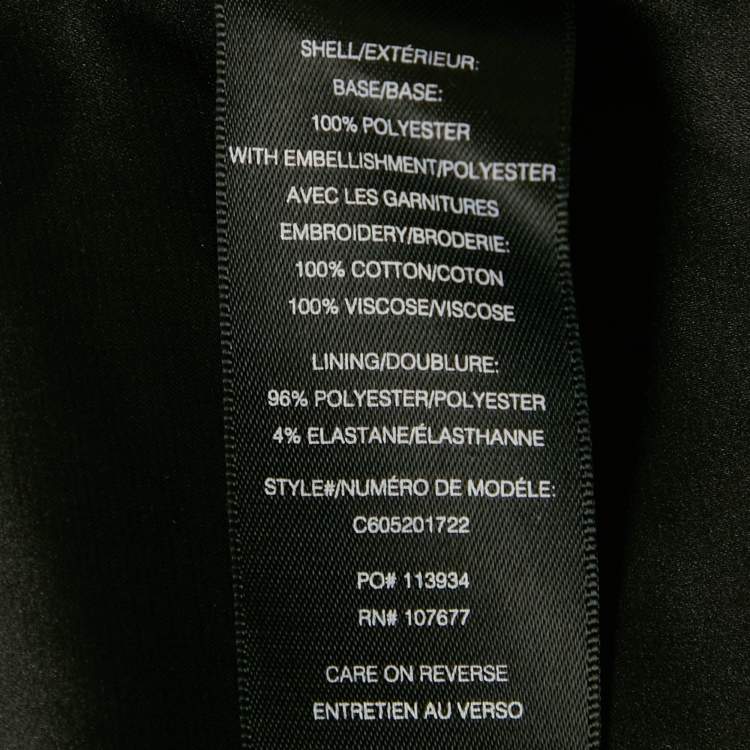 Pre Owned Alice + Olivia Multicolor Beaded Embroidery Crepe Jacket M