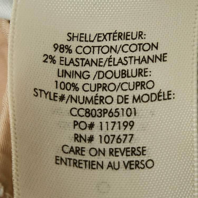 Pre Owned Alice + Olivia Multicolor Floral Print Cotton Wide-Leg Trousers S