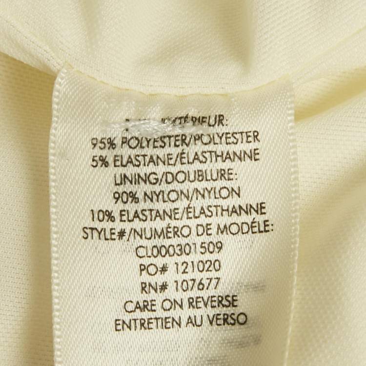 Pre Owned Alice + Olivia Classics White Crepe Tie -Up Waist Short Dress S