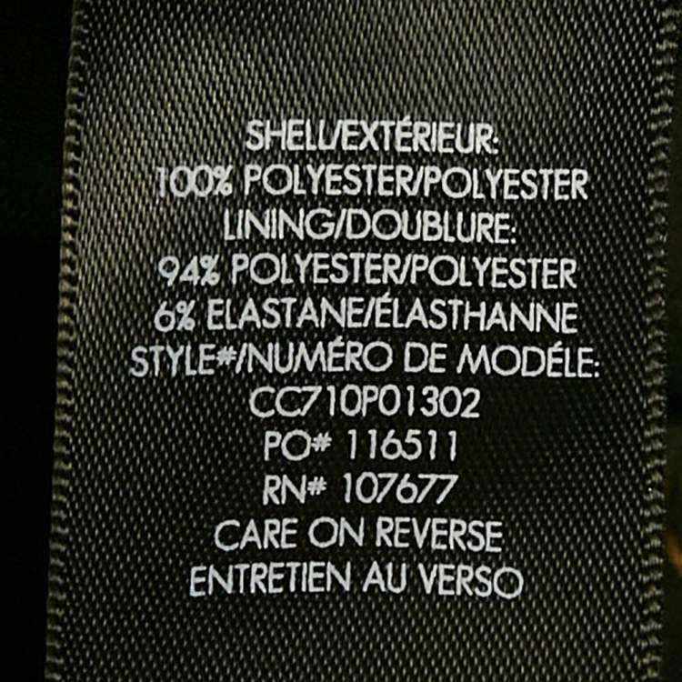 Pre Owned Alice + Olivia Black Printed Crepe Pleated Maxi Skirt M