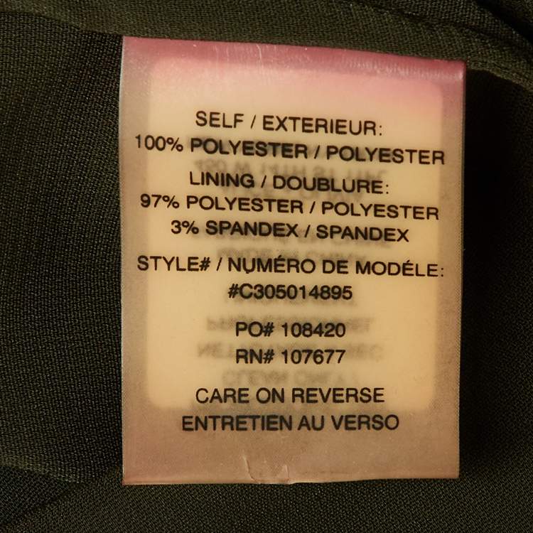 Pre Owned Alice + Olivia Multicolor Floral Butterfly Print Crepe Top M