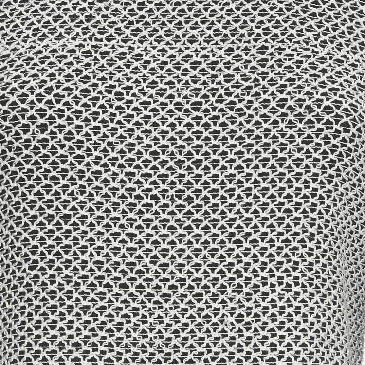 Pre Owned Alice + Olivia Black Embroidered Detail Crepe Elvira Tiered Mini Dress M