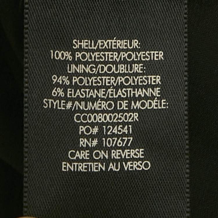 Pre Owned Alice + Olivia Black Embroidered Detail Crepe Elvira Tiered Mini Dress M