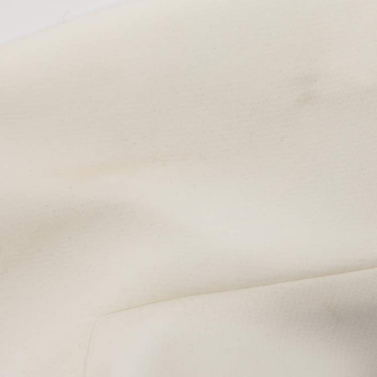 Pre Owned Alice + Olivia White Crepe Blazer M