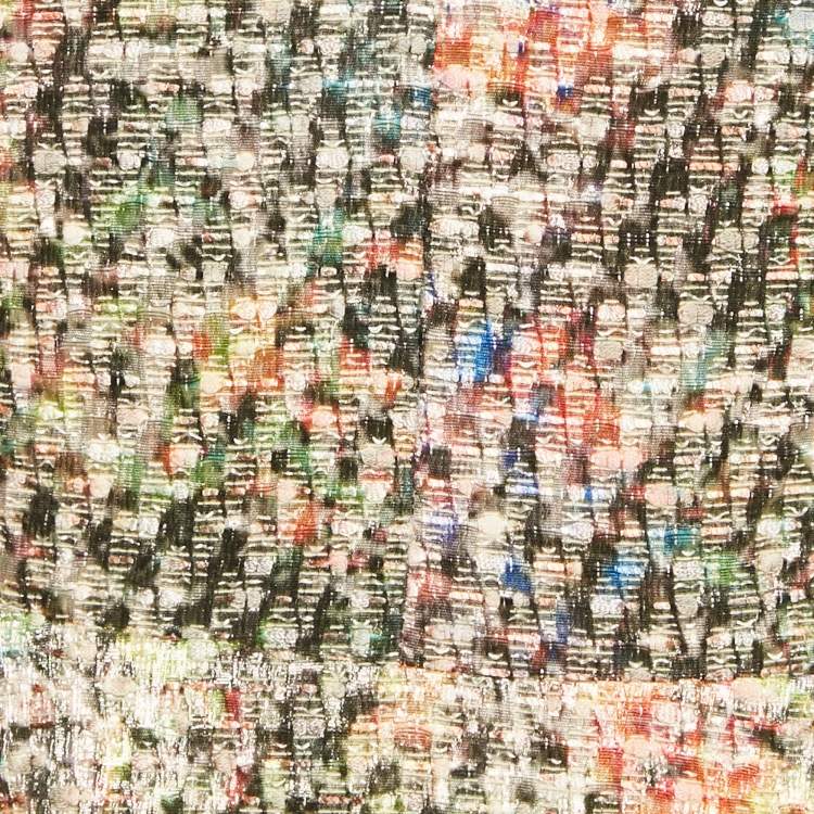 Pre Owned  Alice + Olivia Multicolour Metallic Rainbow Tweed Cut Out Dress S 