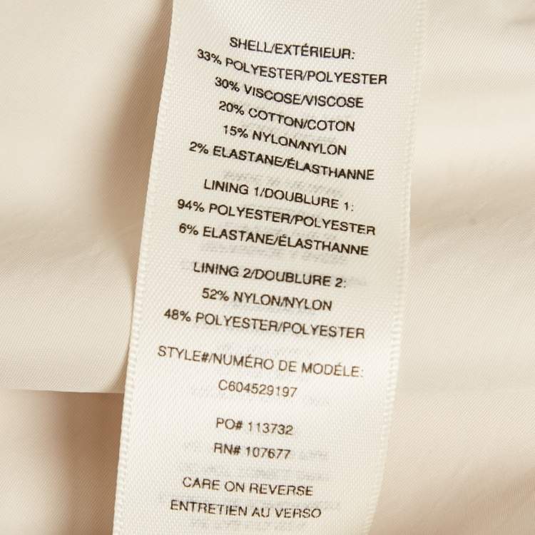 Pre Owned  Alice + Olivia Multicolour Metallic Rainbow Tweed Cut Out Dress S 