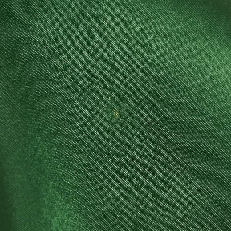 Pre Owned Alice + Olivia Green Satin Wide Leg Trousers S 