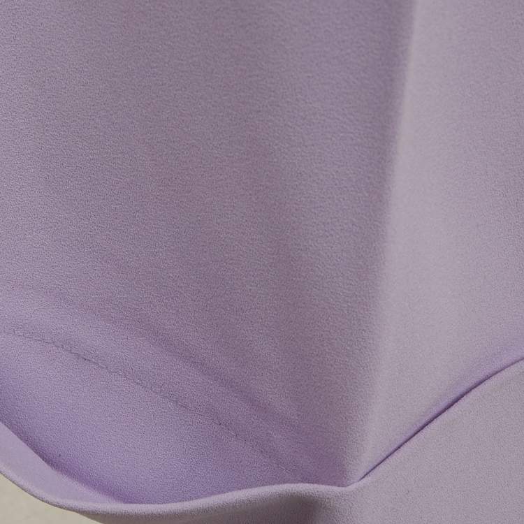 Pre Owned Alice + Olivia Purple Crepe Wide Leg Pants S