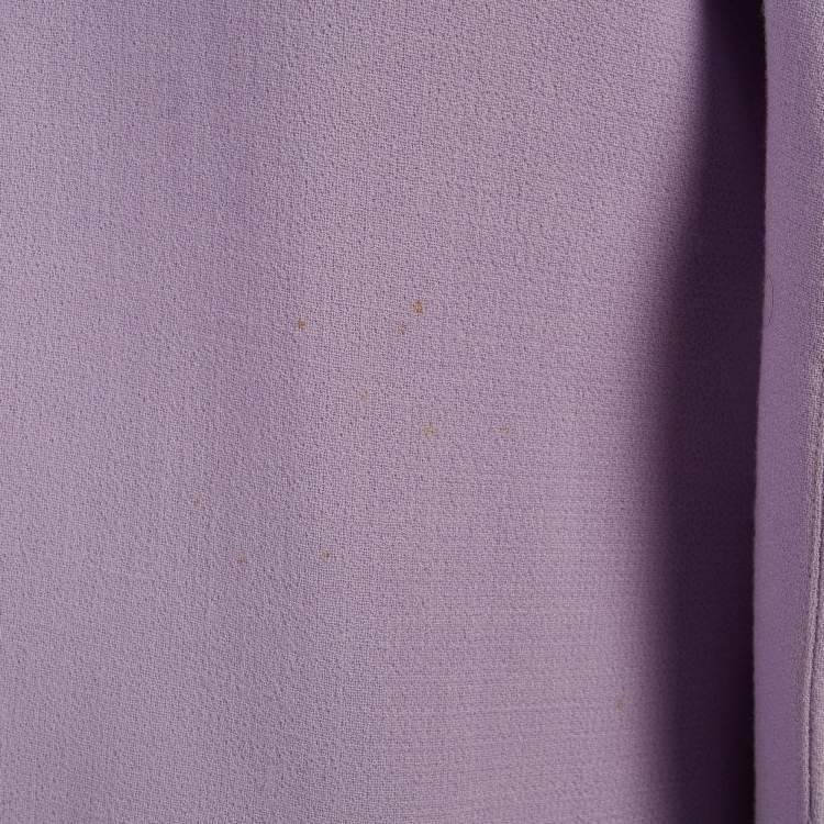 Pre Owned Alice + Olivia Lavender Wool Belted Mid-Length Coat S