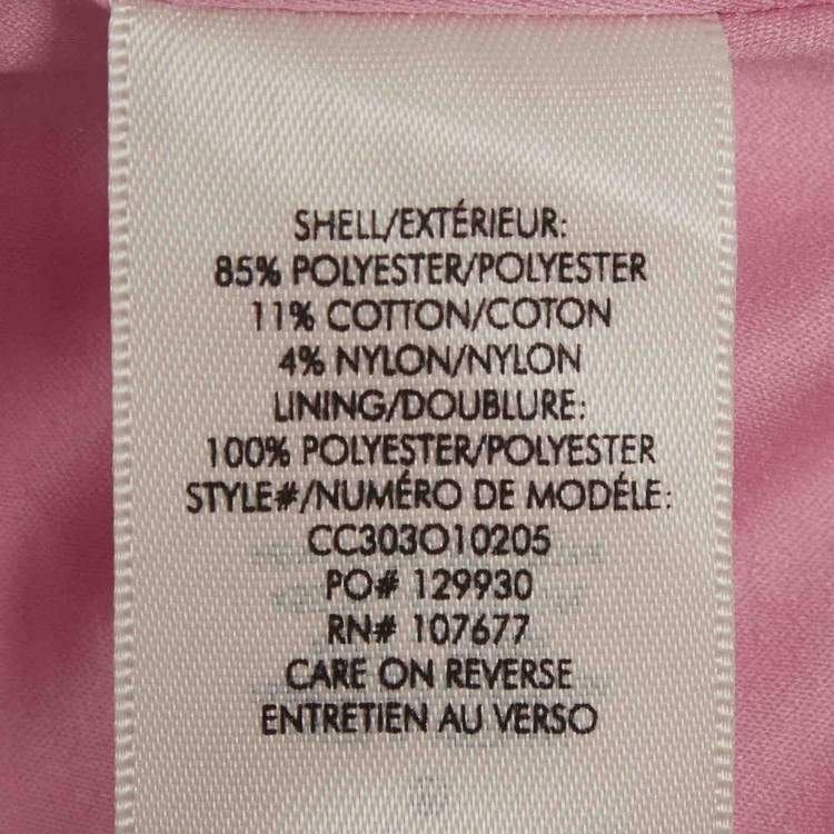 Pre Owned Alice + Olivia Pink Tweed Carli Spaghetti Strappy Dress And Cropped Jacket Suit S/M