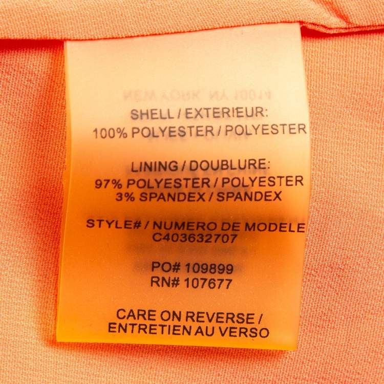 Pre Owned Alice + Olivia Orange Tyler Bustier Tulle Lace Corset Maxi Dress M