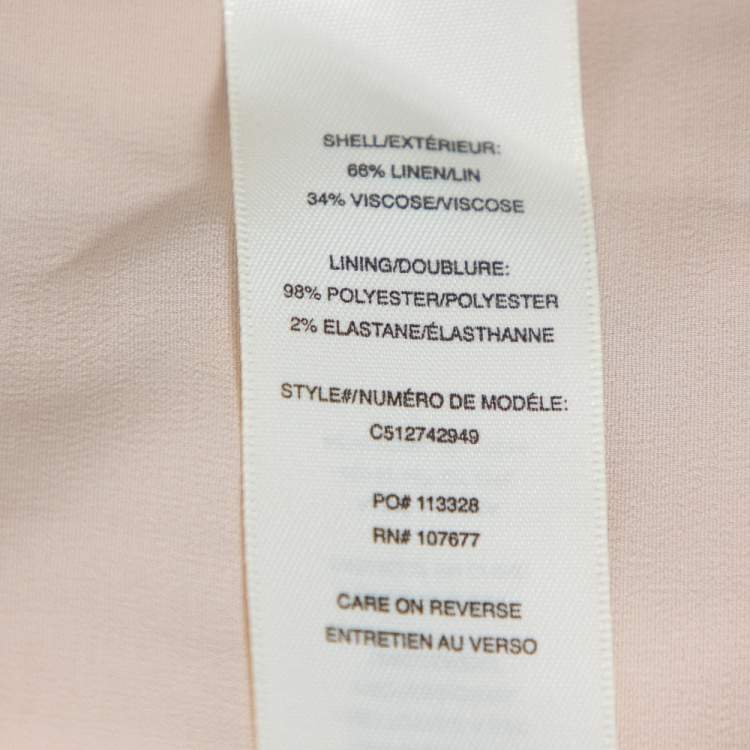 Pre Owned Alice + Olivia Cream Crochet Nude Lining Detail Maxi Skirt XS