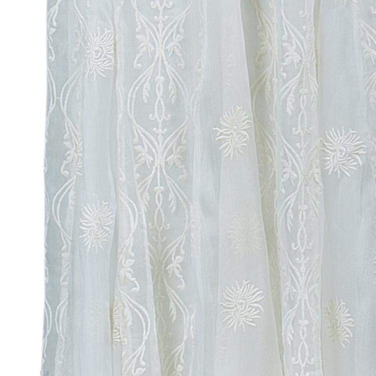 Pre Owned Alice + Olivia Louie Cream Lace Maxi Skirt M