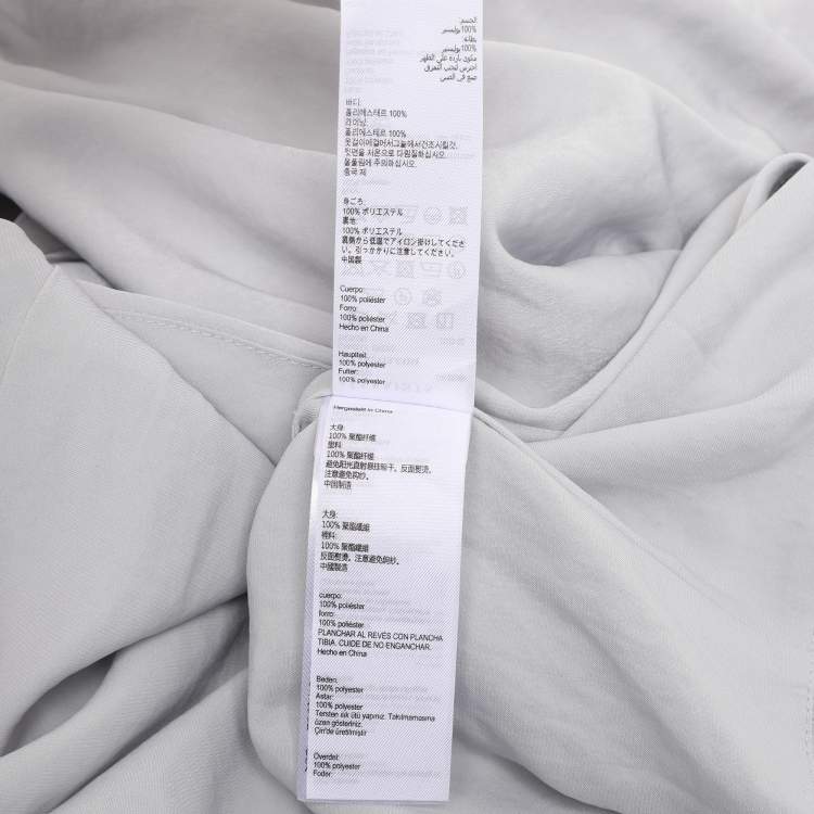 Pre Owned All Saints Grey Satin Cancity Dress S