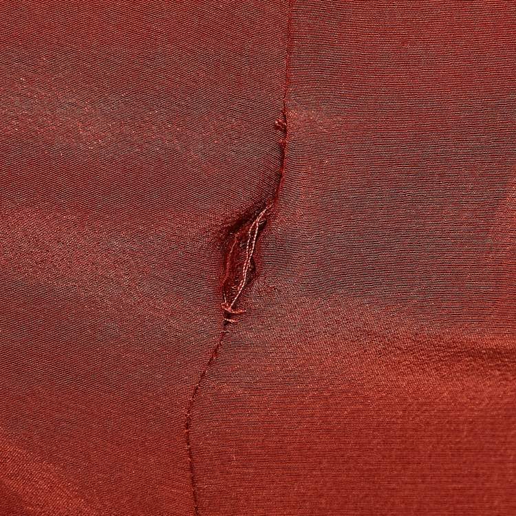 Pre Owned All Saints Brick Red Silk Blend Sleeveless Mini Dress S